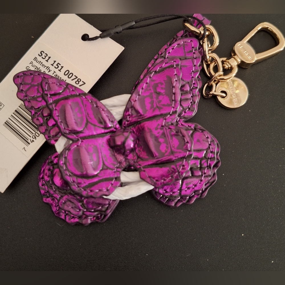Brahmin Purple Potion Butterfly Tassel